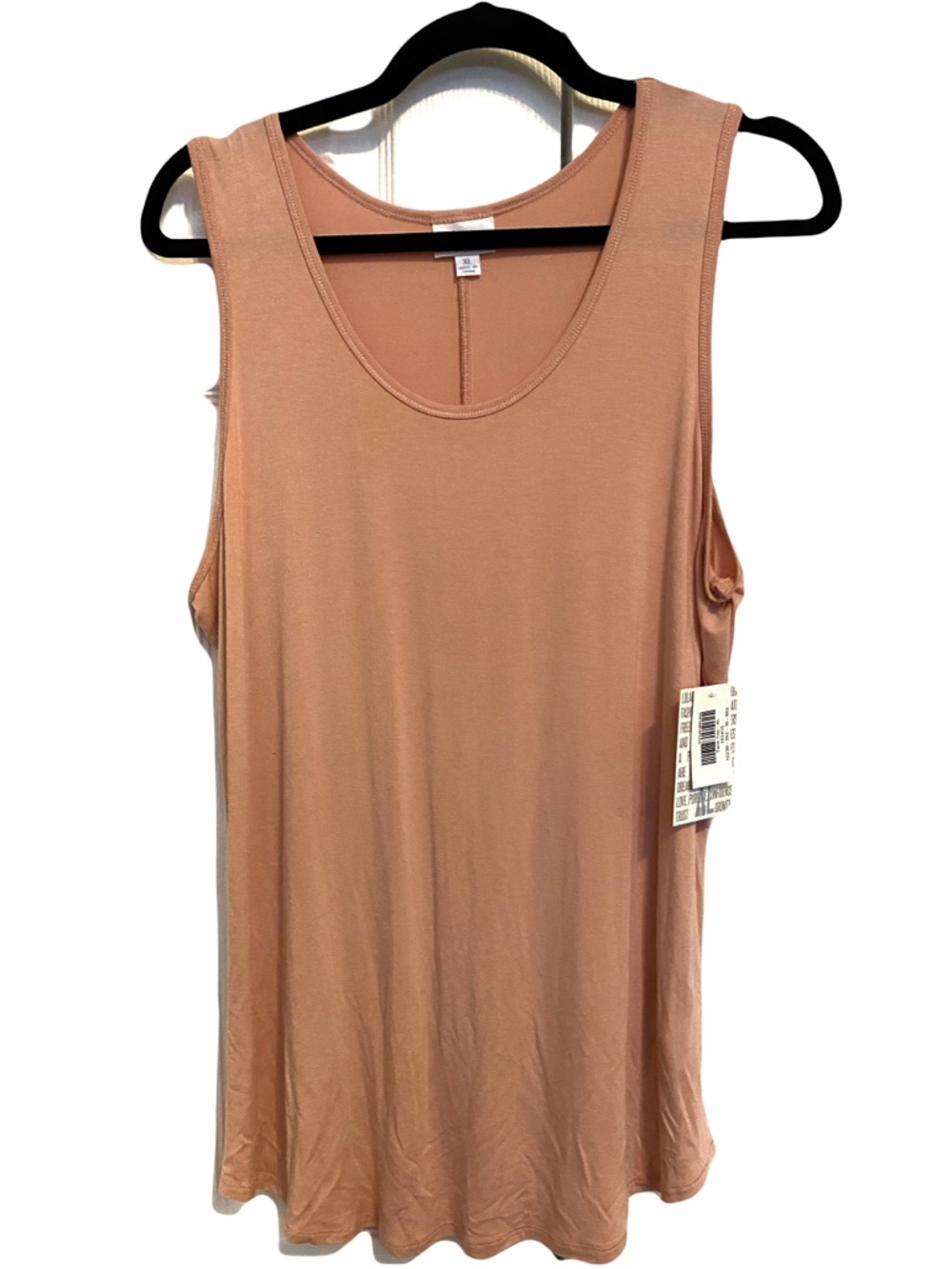 LulaRoe- Dusty Peach Tank Top Women's Size XL